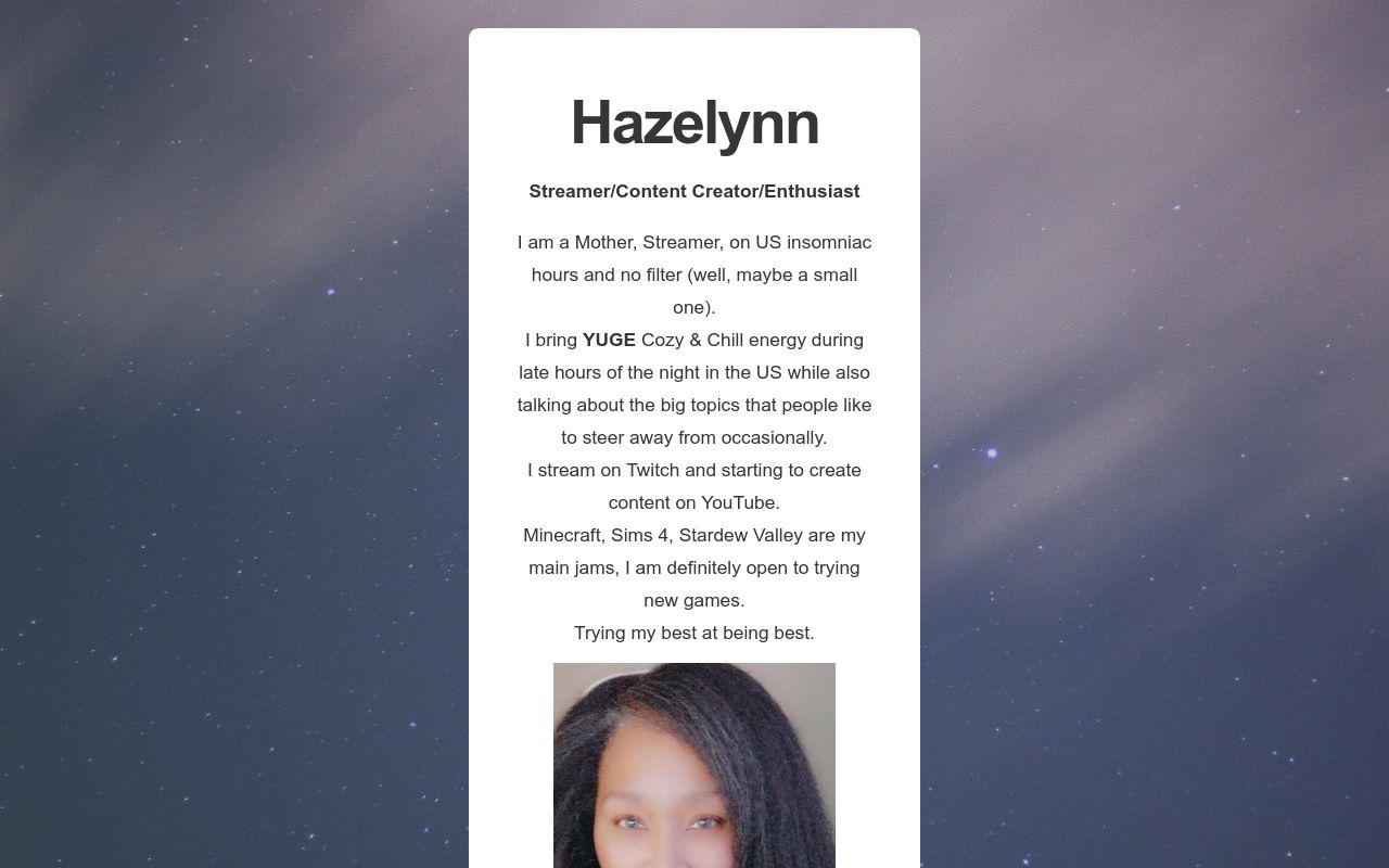 Hazelynn's Contact Info
